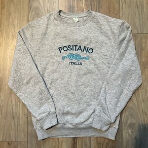 Positano Italia Gray Crewneck
